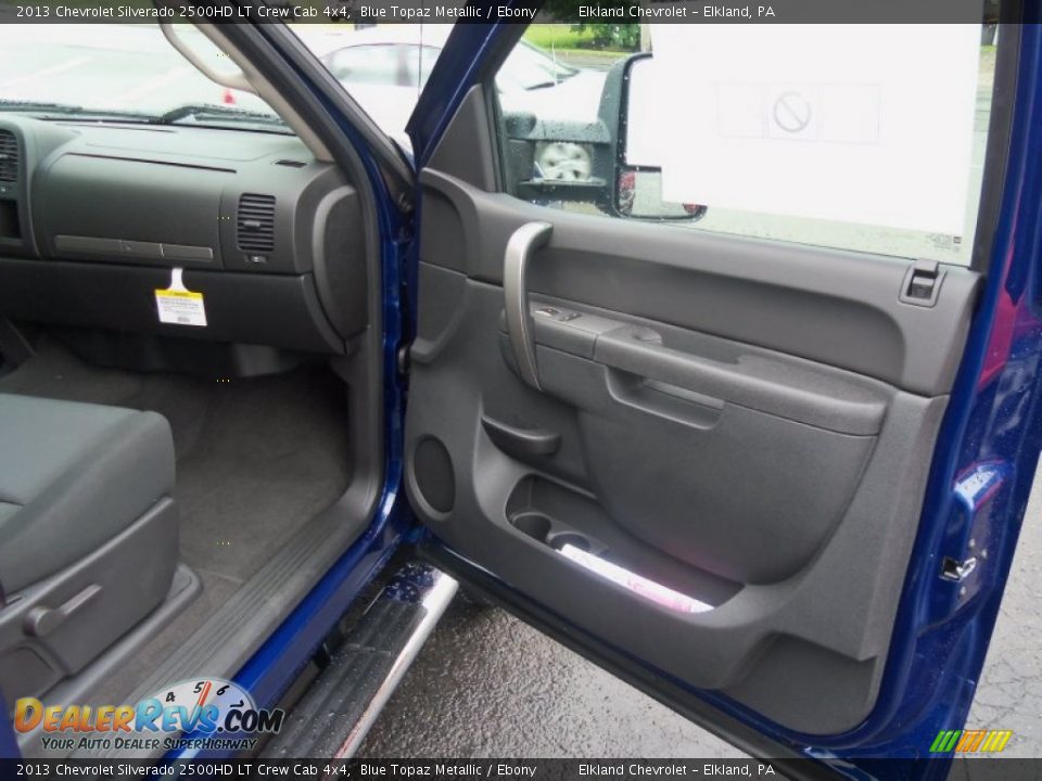 2013 Chevrolet Silverado 2500HD LT Crew Cab 4x4 Blue Topaz Metallic / Ebony Photo #15