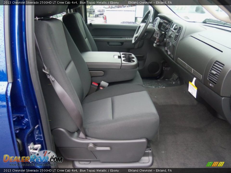 2013 Chevrolet Silverado 2500HD LT Crew Cab 4x4 Blue Topaz Metallic / Ebony Photo #16