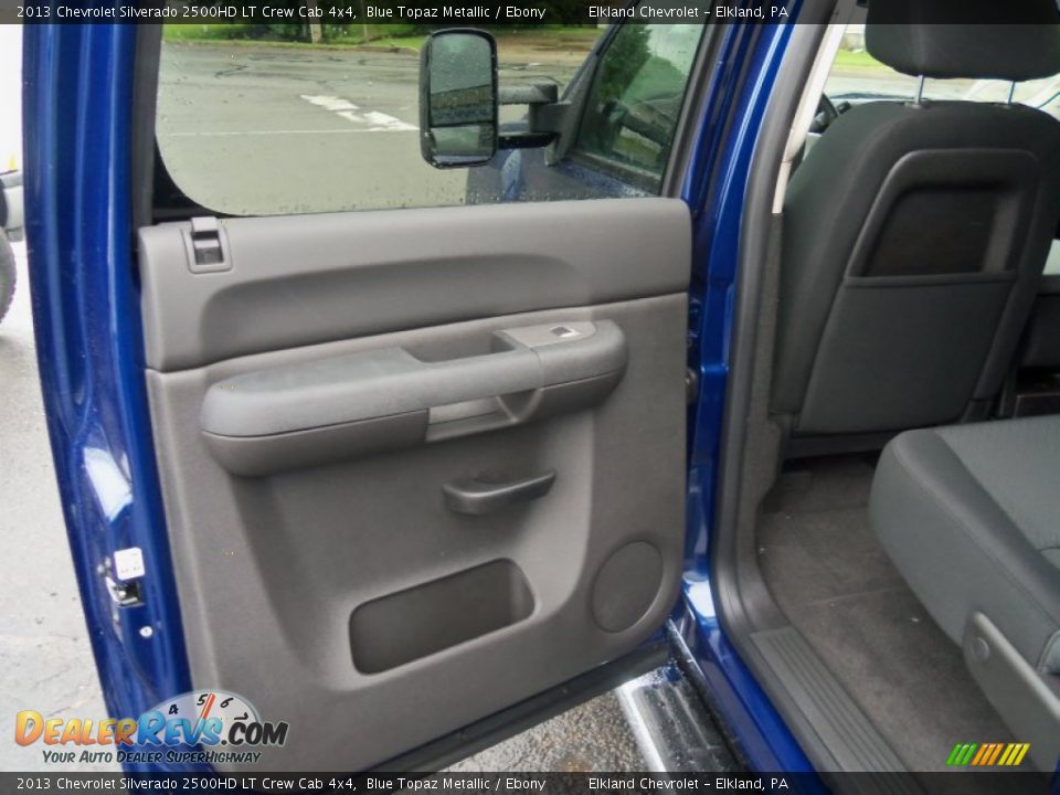 2013 Chevrolet Silverado 2500HD LT Crew Cab 4x4 Blue Topaz Metallic / Ebony Photo #20