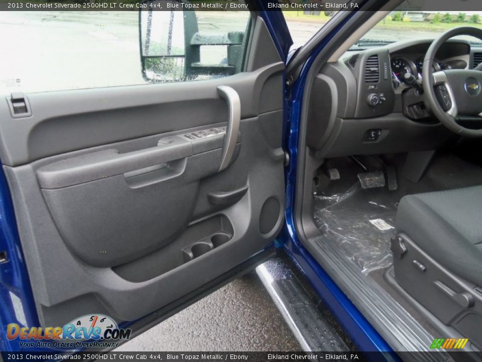 2013 Chevrolet Silverado 2500HD LT Crew Cab 4x4 Blue Topaz Metallic / Ebony Photo #24