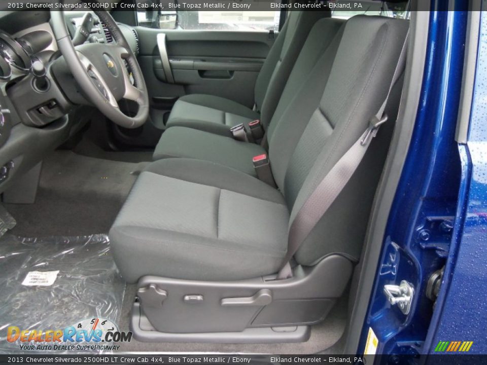 2013 Chevrolet Silverado 2500HD LT Crew Cab 4x4 Blue Topaz Metallic / Ebony Photo #26