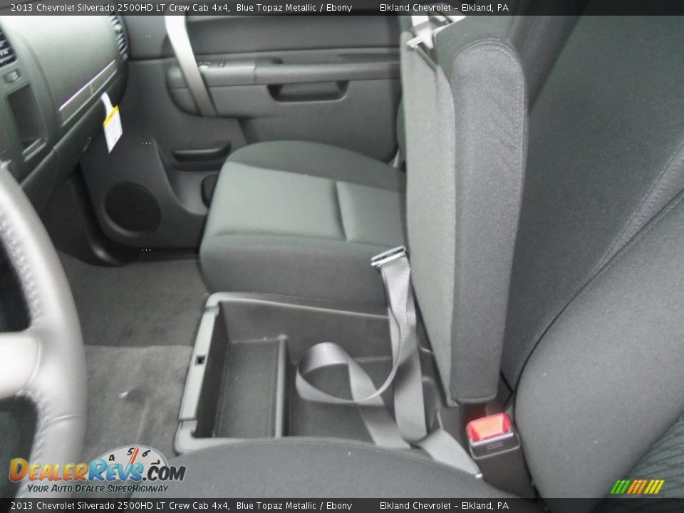 2013 Chevrolet Silverado 2500HD LT Crew Cab 4x4 Blue Topaz Metallic / Ebony Photo #28