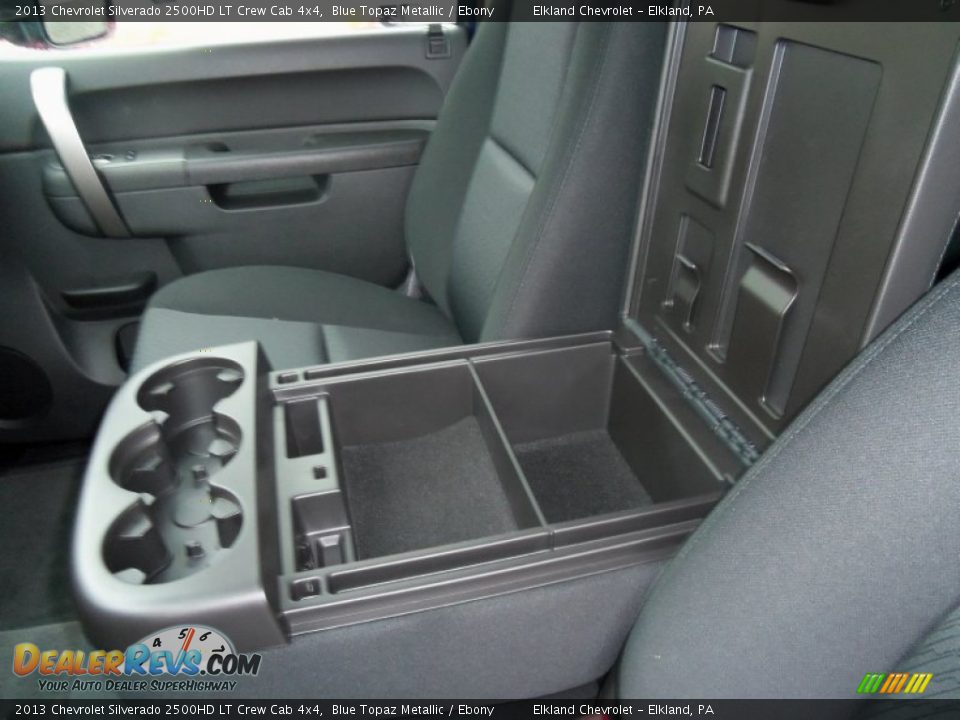 2013 Chevrolet Silverado 2500HD LT Crew Cab 4x4 Blue Topaz Metallic / Ebony Photo #30