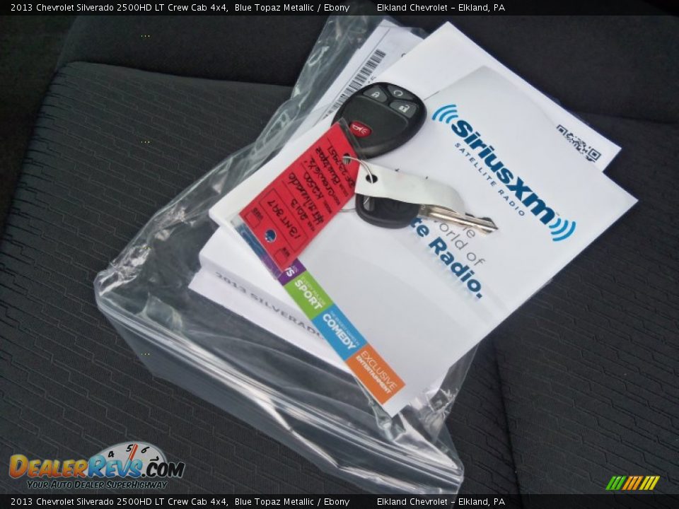 2013 Chevrolet Silverado 2500HD LT Crew Cab 4x4 Blue Topaz Metallic / Ebony Photo #31