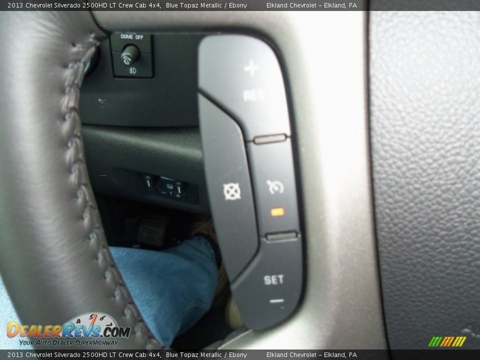 2013 Chevrolet Silverado 2500HD LT Crew Cab 4x4 Blue Topaz Metallic / Ebony Photo #33