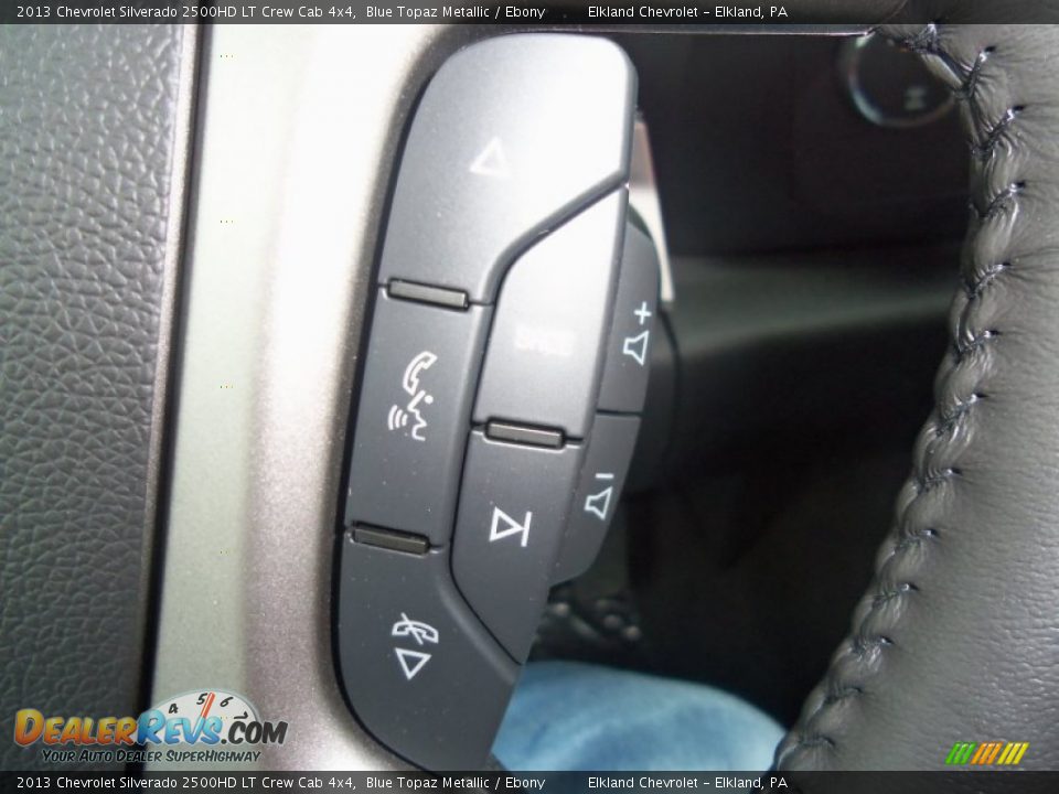 2013 Chevrolet Silverado 2500HD LT Crew Cab 4x4 Blue Topaz Metallic / Ebony Photo #34