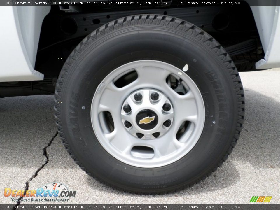 2013 Chevrolet Silverado 2500HD Work Truck Regular Cab 4x4 Summit White / Dark Titanium Photo #15