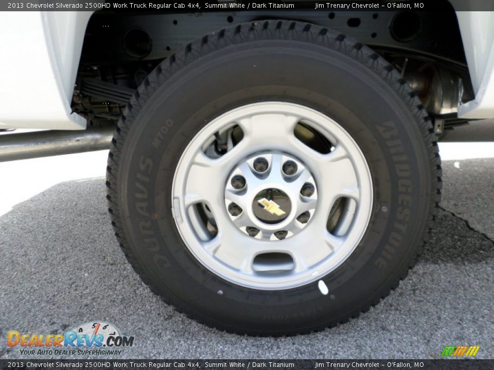 2013 Chevrolet Silverado 2500HD Work Truck Regular Cab 4x4 Summit White / Dark Titanium Photo #16