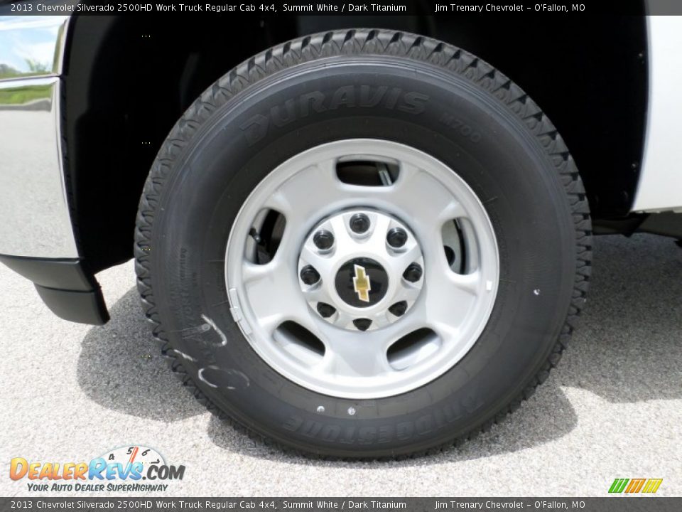 2013 Chevrolet Silverado 2500HD Work Truck Regular Cab 4x4 Summit White / Dark Titanium Photo #17