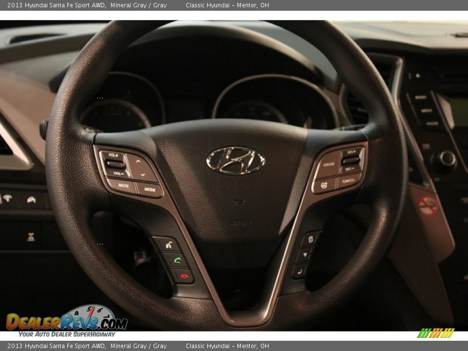 2013 Hyundai Santa Fe Sport AWD Steering Wheel Photo #6