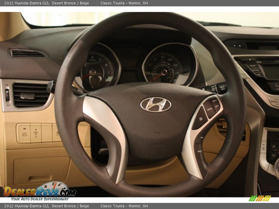 2012 Hyundai Elantra GLS Desert Bronze / Beige Photo #6