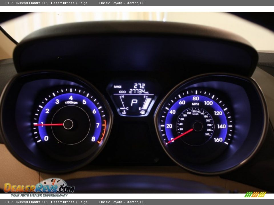 2012 Hyundai Elantra GLS Desert Bronze / Beige Photo #7