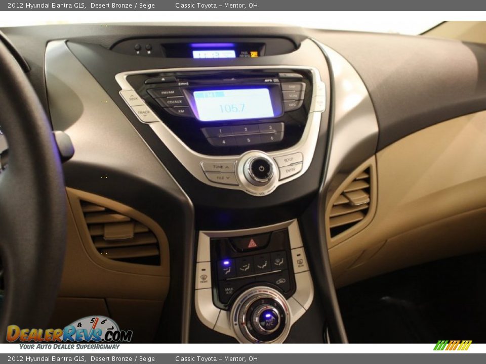 2012 Hyundai Elantra GLS Desert Bronze / Beige Photo #8