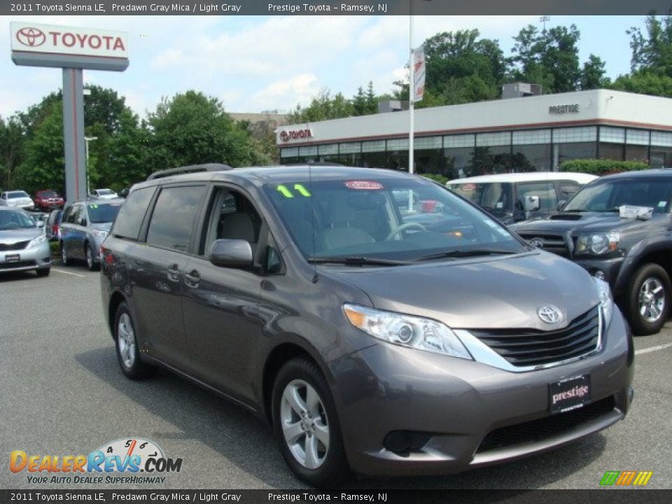 2011 Toyota Sienna LE Predawn Gray Mica / Light Gray Photo #1