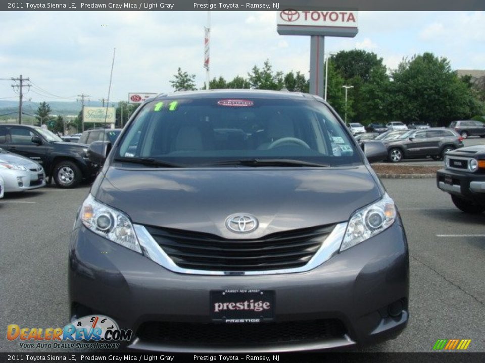 2011 Toyota Sienna LE Predawn Gray Mica / Light Gray Photo #2