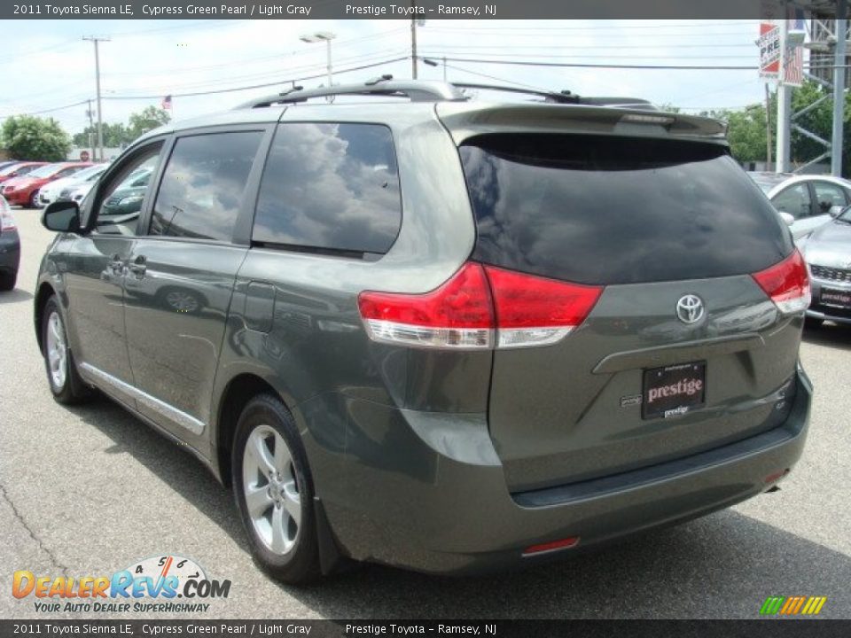 2011 Toyota Sienna LE Cypress Green Pearl / Light Gray Photo #4