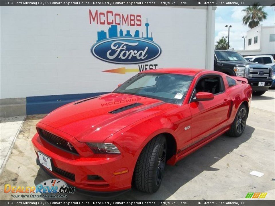 2014 Ford Mustang GT/CS California Special Coupe Race Red / California Special Charcoal Black/Miko Suede Photo #2