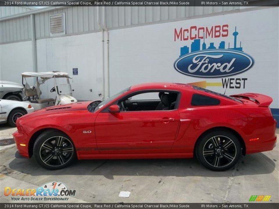 2014 Ford Mustang GT/CS California Special Coupe Race Red / California Special Charcoal Black/Miko Suede Photo #3