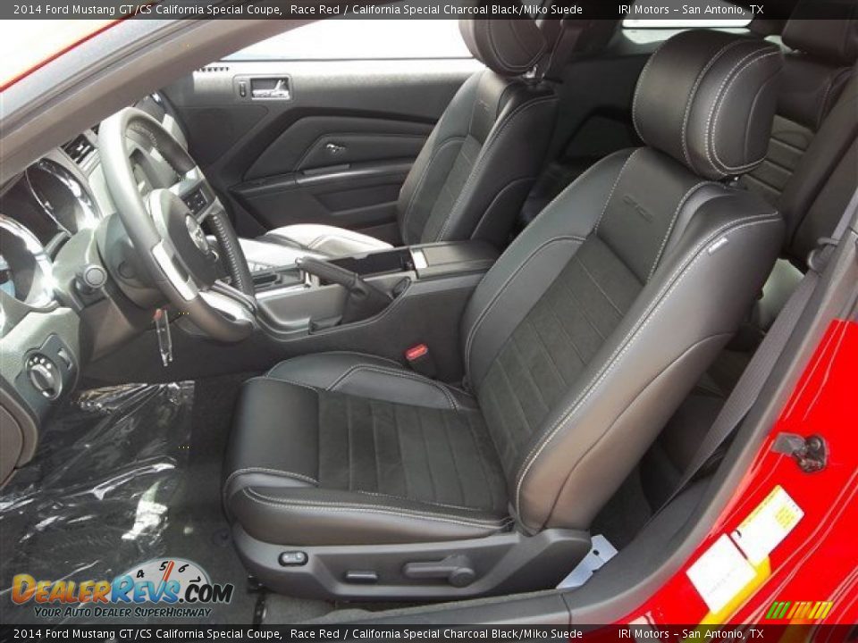 California Special Charcoal Black/Miko Suede Interior - 2014 Ford Mustang GT/CS California Special Coupe Photo #18