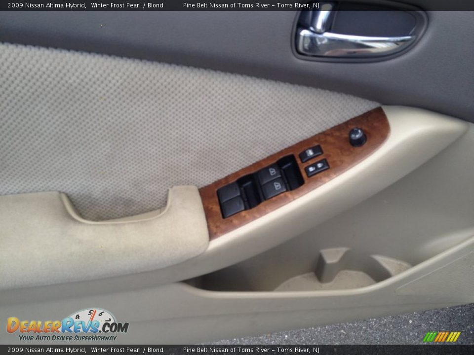 2009 Nissan Altima Hybrid Winter Frost Pearl / Blond Photo #8