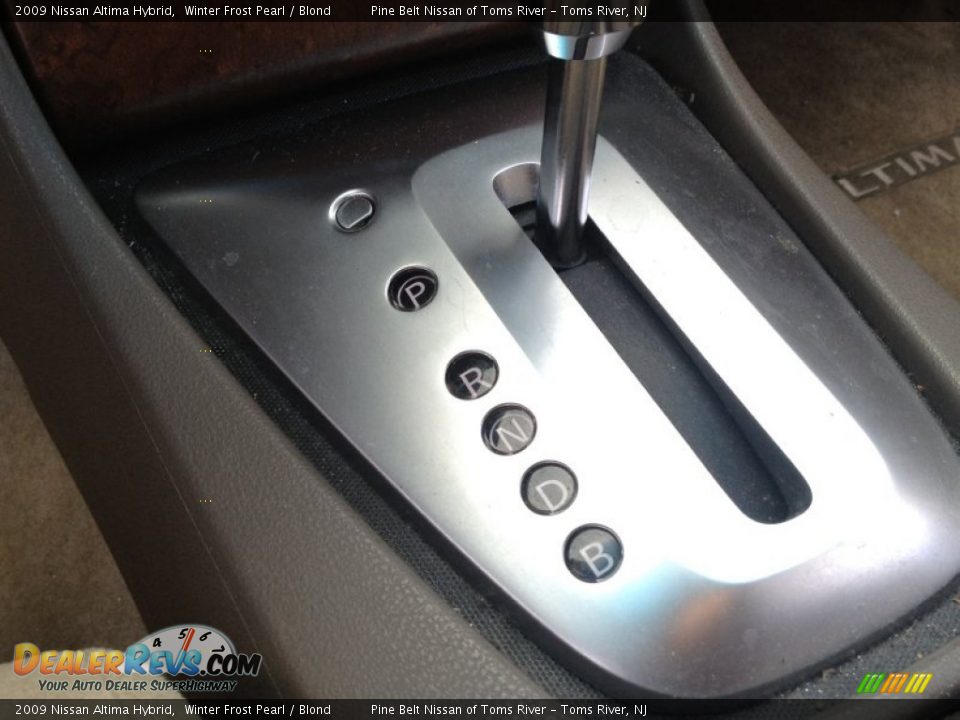 2009 Nissan Altima Hybrid Winter Frost Pearl / Blond Photo #12