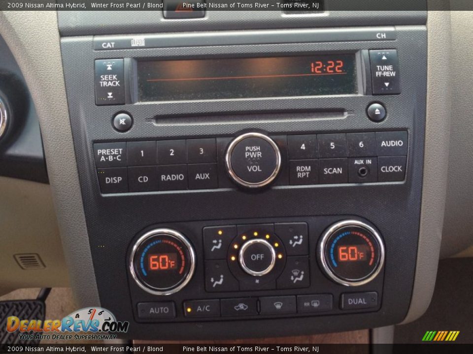2009 Nissan Altima Hybrid Winter Frost Pearl / Blond Photo #13