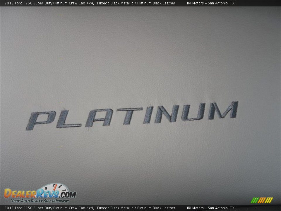 2013 Ford F250 Super Duty Platinum Crew Cab 4x4 Tuxedo Black Metallic / Platinum Black Leather Photo #12