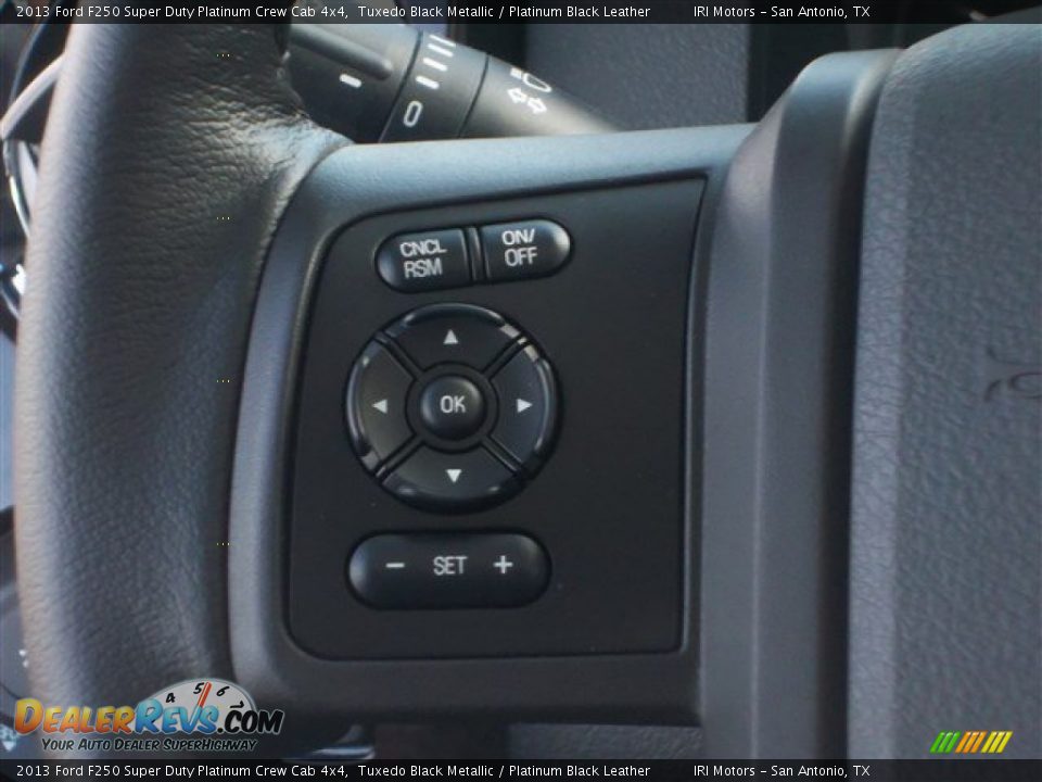 2013 Ford F250 Super Duty Platinum Crew Cab 4x4 Tuxedo Black Metallic / Platinum Black Leather Photo #18