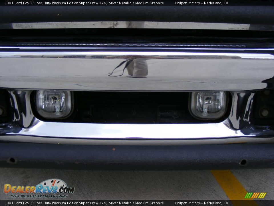 2001 Ford F250 Super Duty Platinum Edition Super Crew 4x4 Silver Metallic / Medium Graphite Photo #11