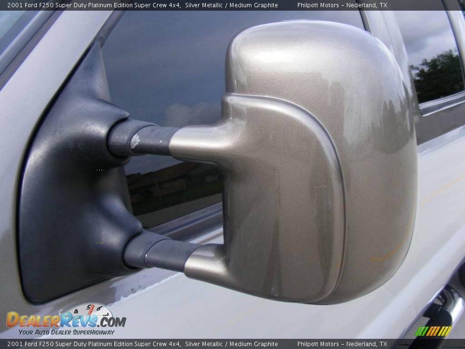 2001 Ford F250 Super Duty Platinum Edition Super Crew 4x4 Silver Metallic / Medium Graphite Photo #15
