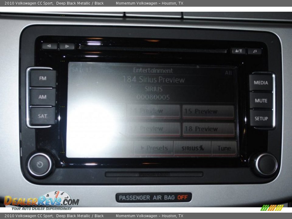 2010 Volkswagen CC Sport Deep Black Metallic / Black Photo #23
