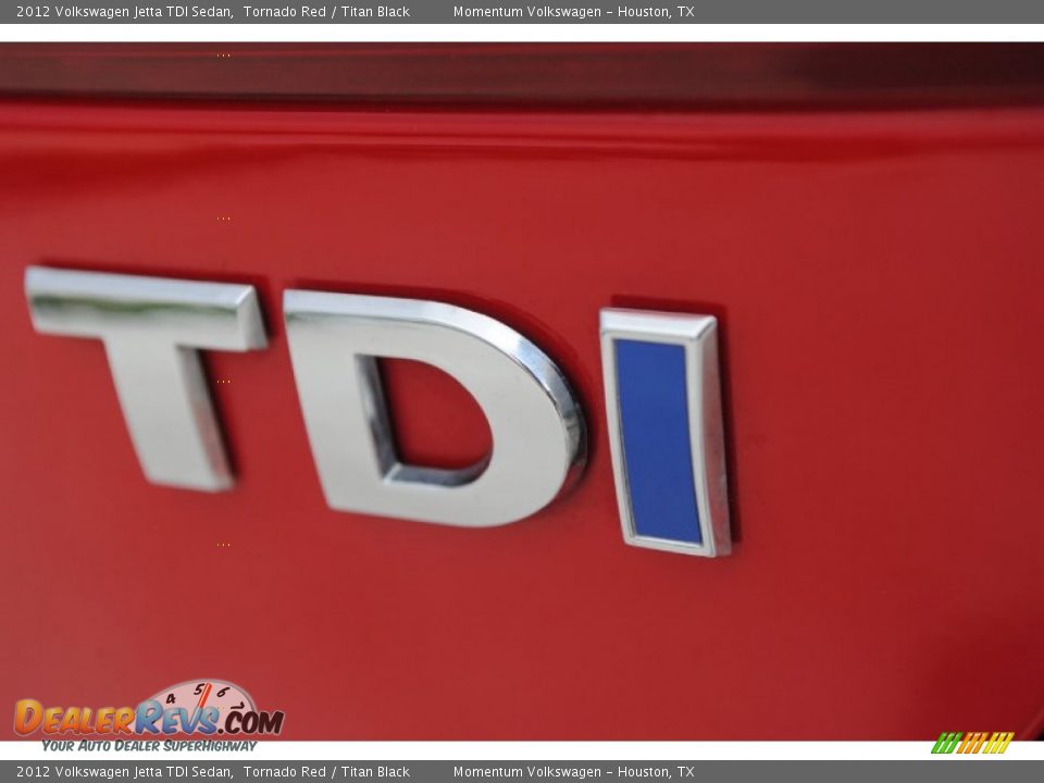 2012 Volkswagen Jetta TDI Sedan Tornado Red / Titan Black Photo #10