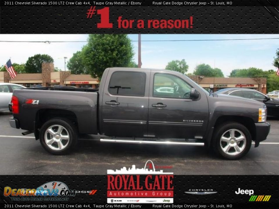 2011 Chevrolet Silverado 1500 LTZ Crew Cab 4x4 Taupe Gray Metallic / Ebony Photo #1