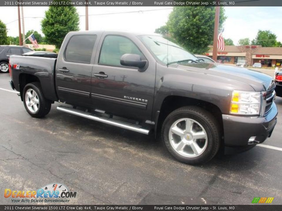 2011 Chevrolet Silverado 1500 LTZ Crew Cab 4x4 Taupe Gray Metallic / Ebony Photo #2