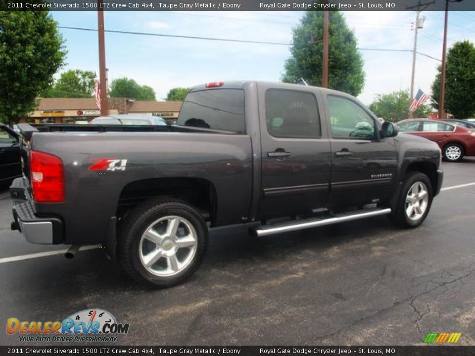 2011 Chevrolet Silverado 1500 LTZ Crew Cab 4x4 Taupe Gray Metallic / Ebony Photo #3