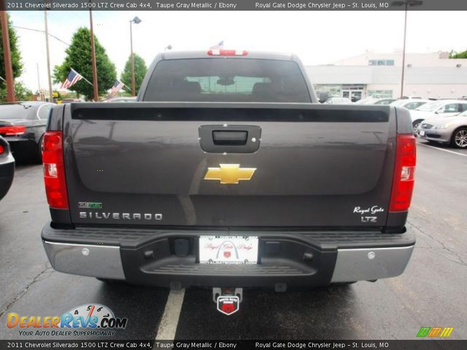 2011 Chevrolet Silverado 1500 LTZ Crew Cab 4x4 Taupe Gray Metallic / Ebony Photo #5
