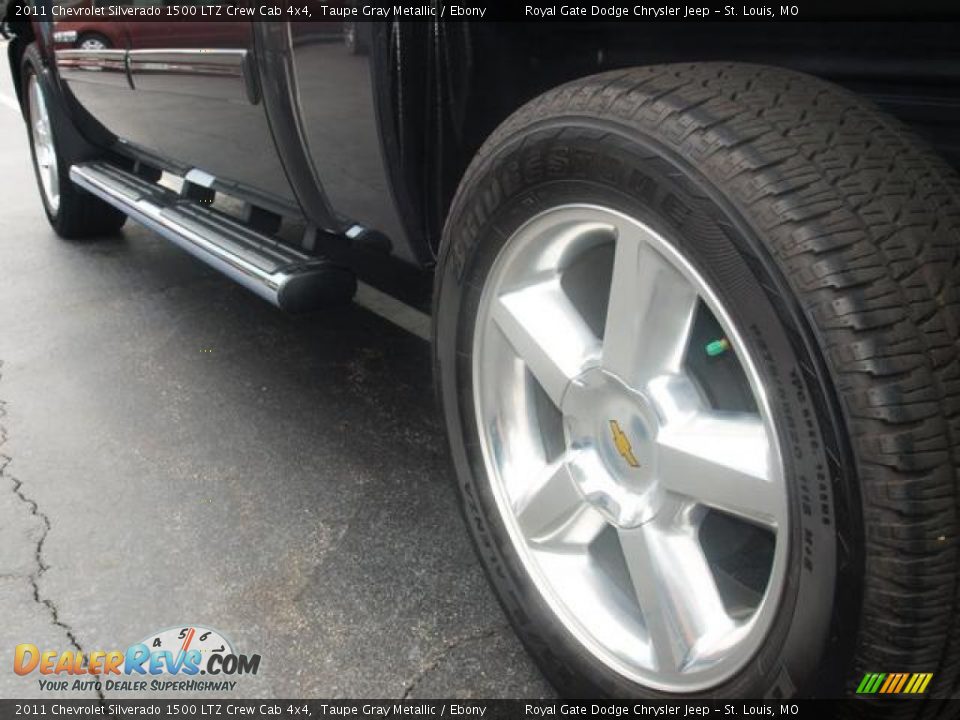 2011 Chevrolet Silverado 1500 LTZ Crew Cab 4x4 Taupe Gray Metallic / Ebony Photo #6
