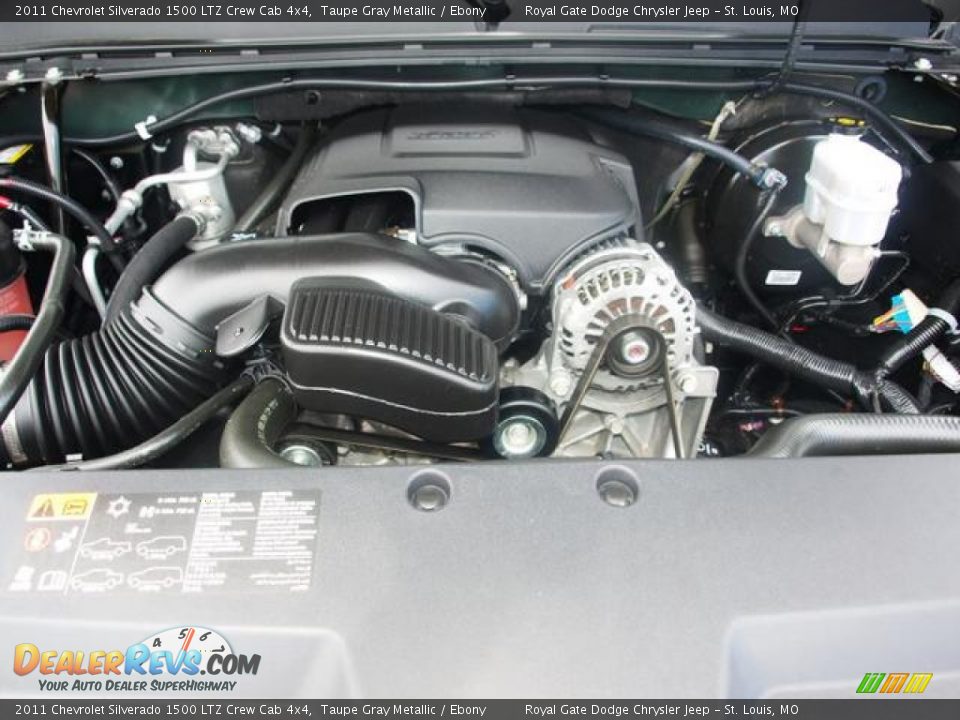 2011 Chevrolet Silverado 1500 LTZ Crew Cab 4x4 Taupe Gray Metallic / Ebony Photo #7