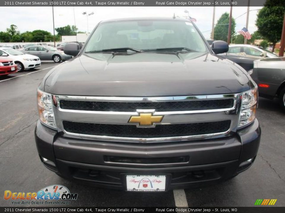 2011 Chevrolet Silverado 1500 LTZ Crew Cab 4x4 Taupe Gray Metallic / Ebony Photo #8