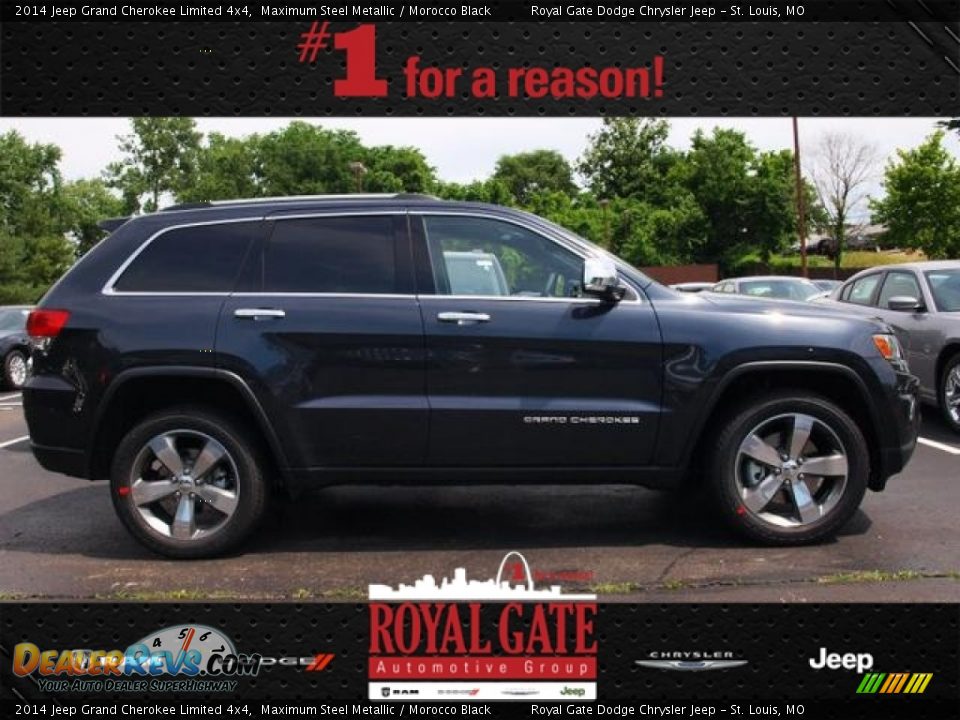 2014 Jeep Grand Cherokee Limited 4x4 Maximum Steel Metallic / Morocco Black Photo #1