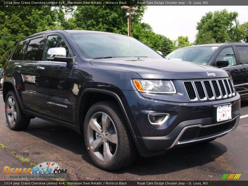 2014 Jeep Grand Cherokee Limited 4x4 Maximum Steel Metallic / Morocco Black Photo #2