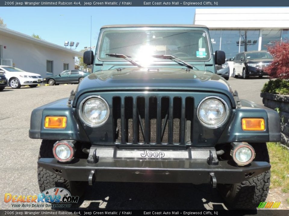 2006 Jeep Wrangler Unlimited Rubicon 4x4 Jeep Green Metallic / Khaki Photo #2