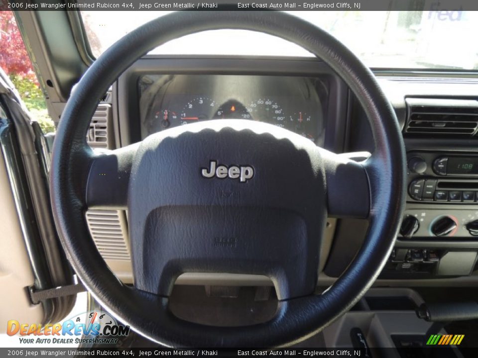 2006 Jeep Wrangler Unlimited Rubicon 4x4 Jeep Green Metallic / Khaki Photo #13