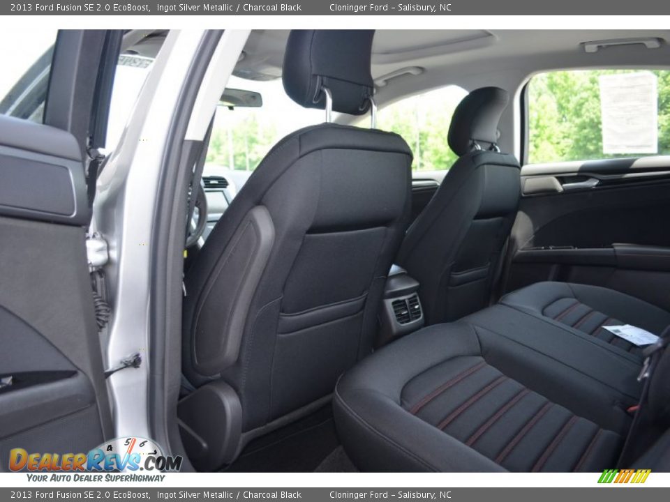 2013 Ford Fusion SE 2.0 EcoBoost Ingot Silver Metallic / Charcoal Black Photo #7