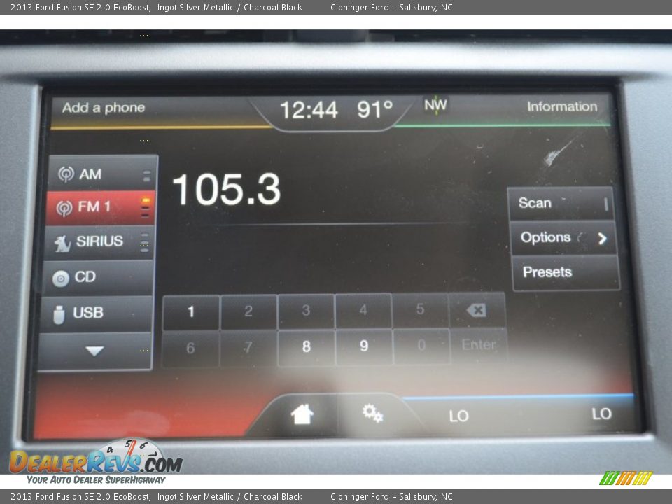 2013 Ford Fusion SE 2.0 EcoBoost Ingot Silver Metallic / Charcoal Black Photo #13