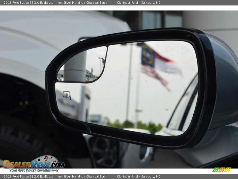 2013 Ford Fusion SE 2.0 EcoBoost Ingot Silver Metallic / Charcoal Black Photo #26
