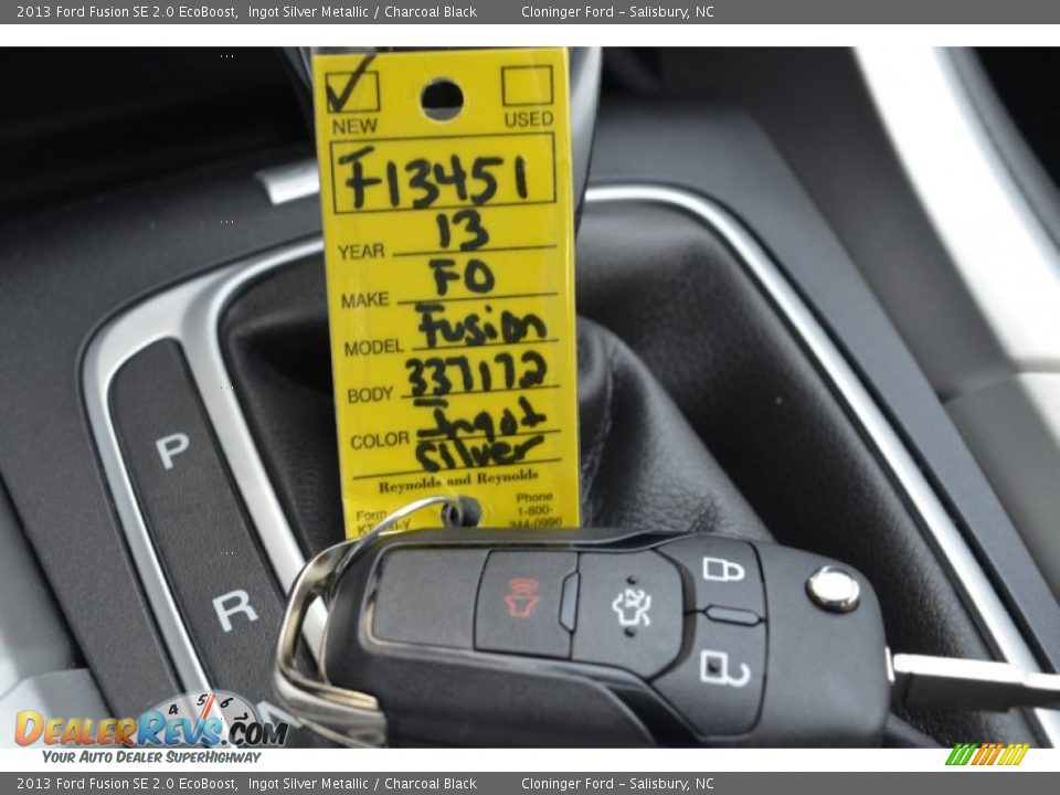 2013 Ford Fusion SE 2.0 EcoBoost Ingot Silver Metallic / Charcoal Black Photo #27
