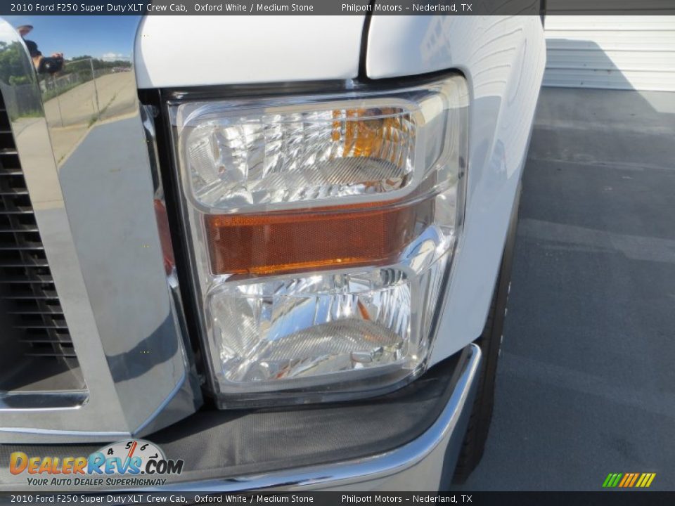 2010 Ford F250 Super Duty XLT Crew Cab Oxford White / Medium Stone Photo #9