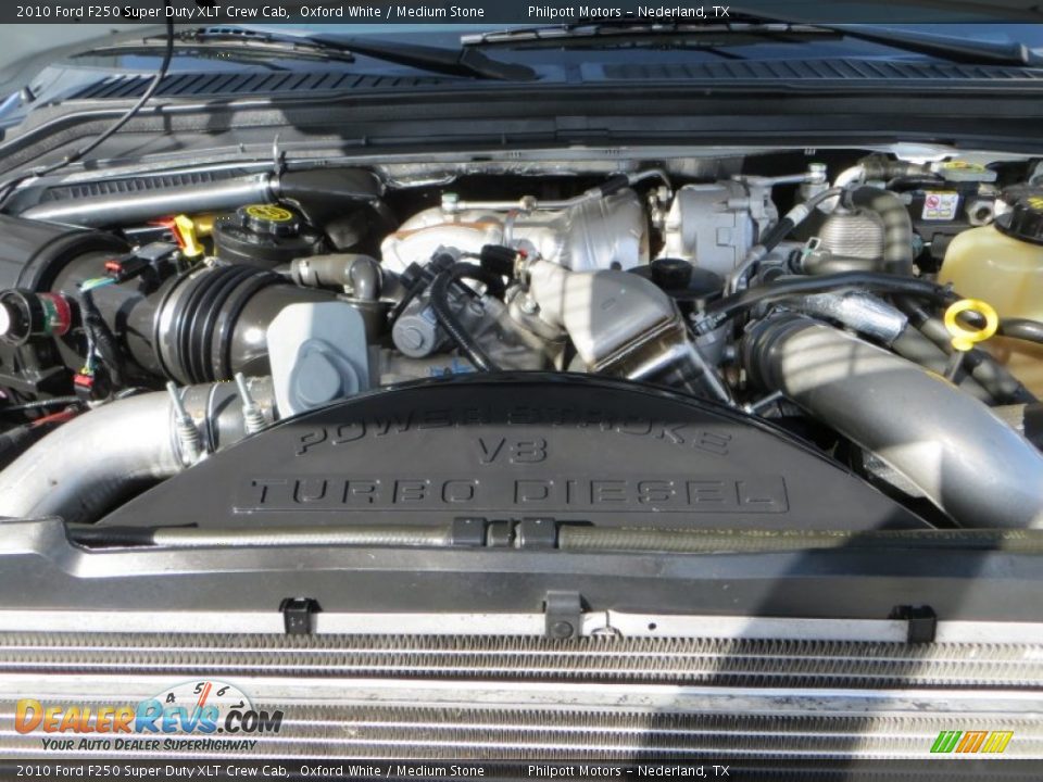 2010 Ford F250 Super Duty XLT Crew Cab Oxford White / Medium Stone Photo #20