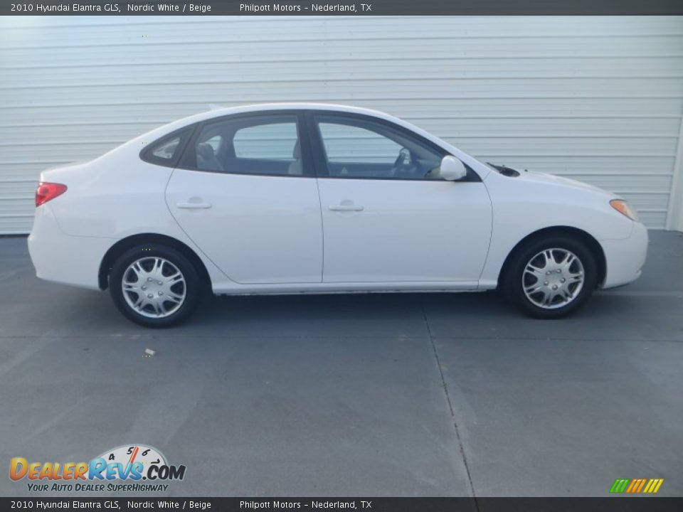 2010 Hyundai Elantra GLS Nordic White / Beige Photo #3